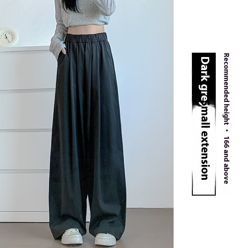 High Waist Drooping Casual Straight-leg Idle Style Mopping Yamamoto Pants