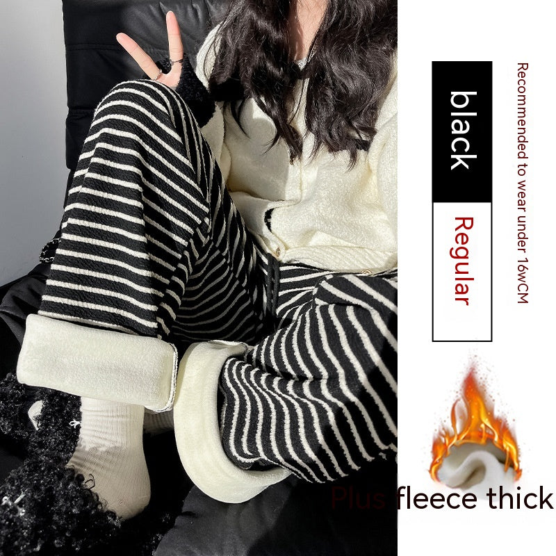 Knitted Striped Wide-leg Pants Children