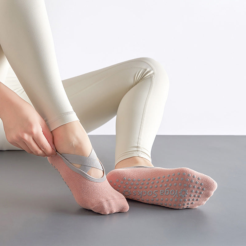 Professional Yoga Socks Women's Non-slip Short