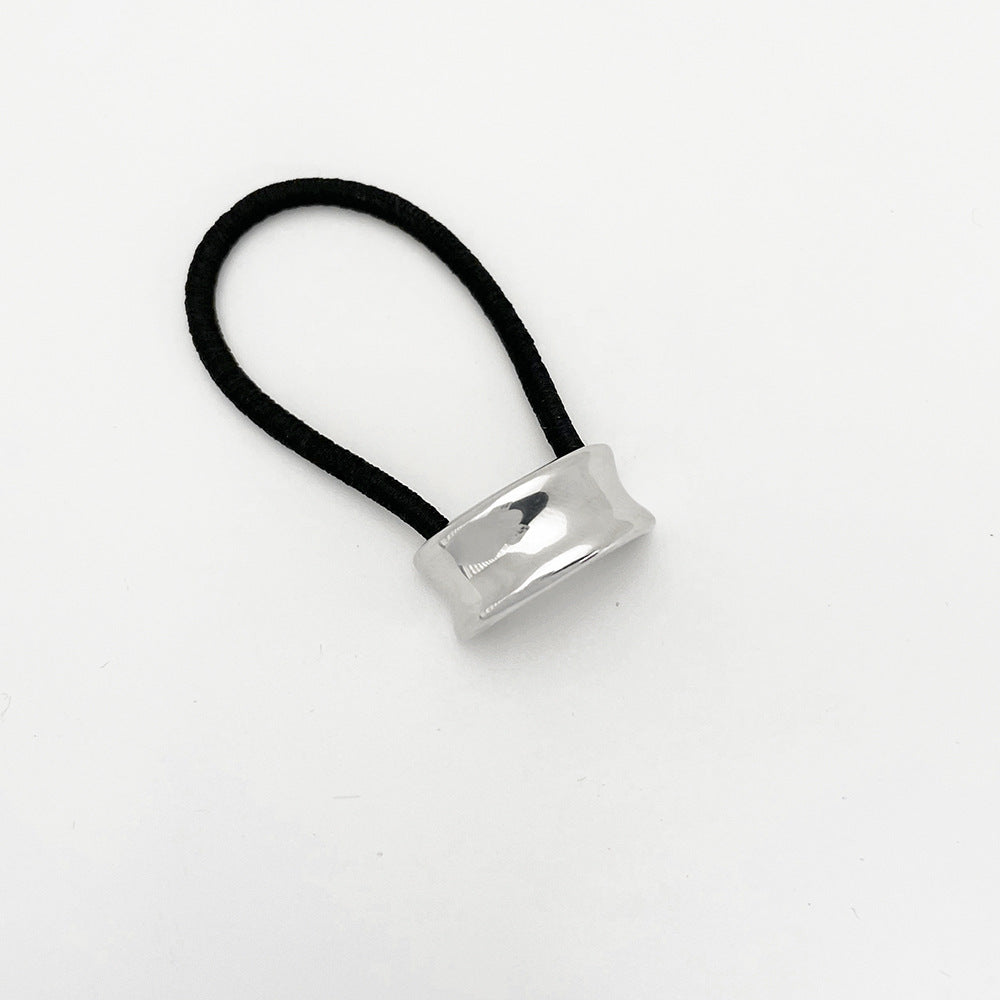 Simple Small Rubber Band Headband Hair Accessories Metal Geometry