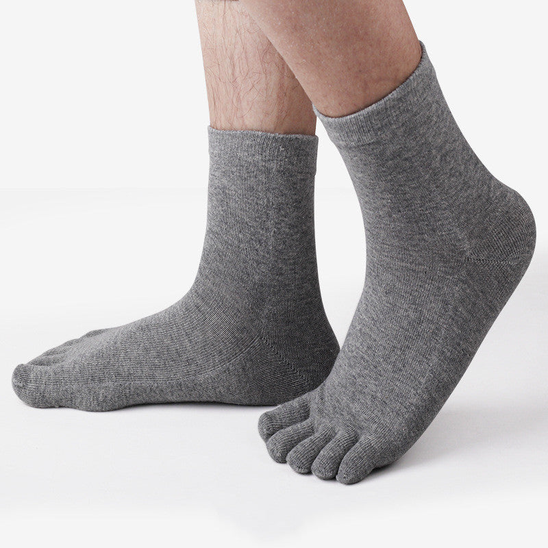 Pure Cotton Men's Thin Deodorant Short Toe Socks