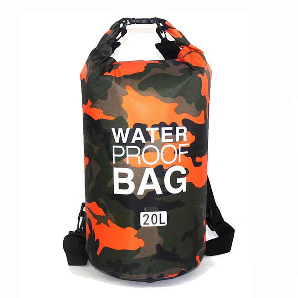 Camouflage Polyester Fortykket PVC Enkelt Skuldertaske Bærbar Udendørs Letvægts Vandtæt Taske