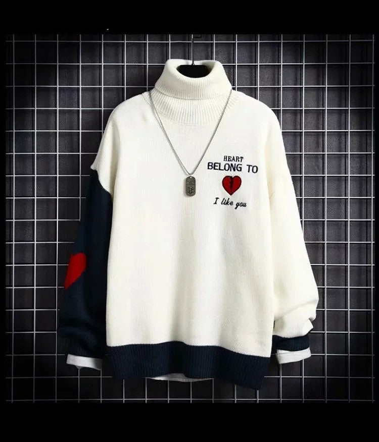Lazy Japanese Sweater Jacket Thicken Couple Knitwear