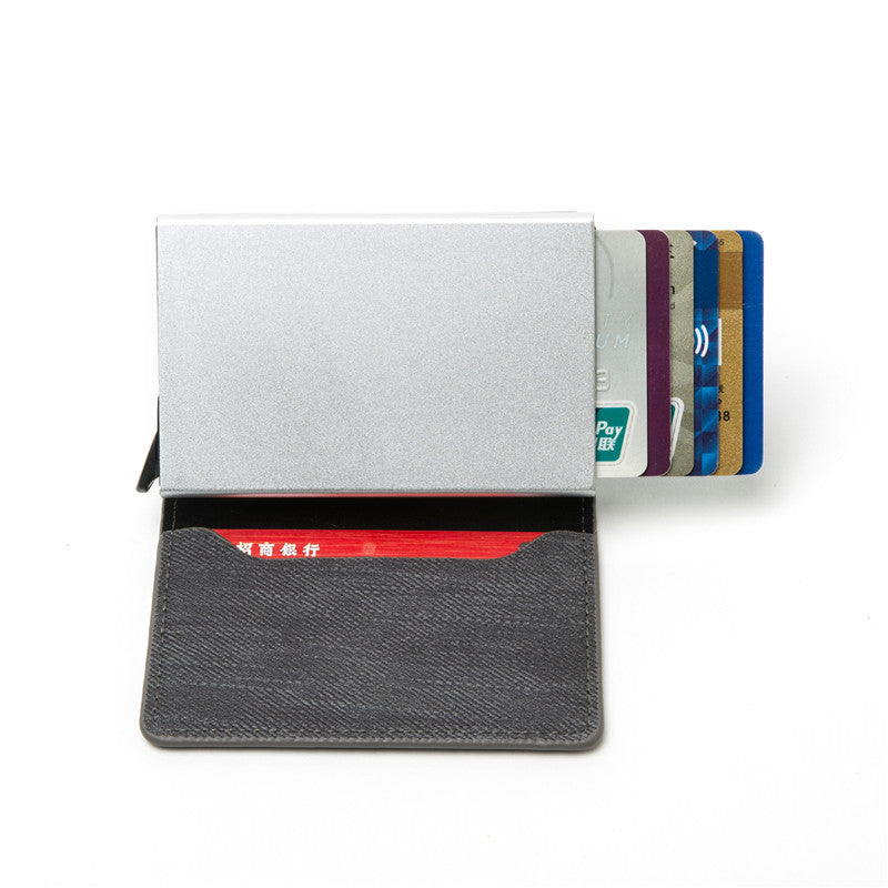 New Fashion Wallet Card Holder Women's Aluminum Alloy Card