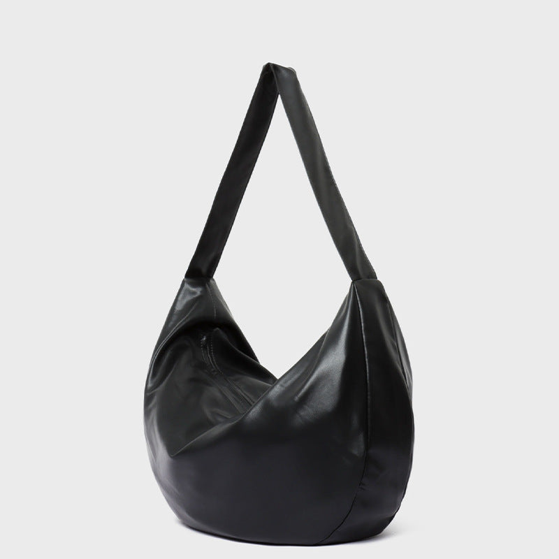 Casual Soft Leather Large Capacity Shoulder Crossbody Tote Bag