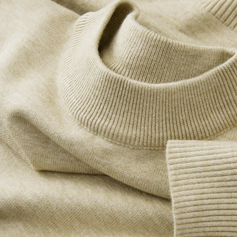 Men's Half-high Collar Warm Long Sleeves Knitwear