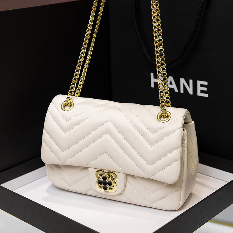 High-quality Genuine Leather Ladies Rhombus Shoulder Bag