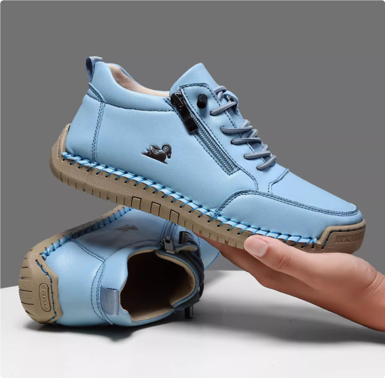 Handmade Stitching Female Soft Bottom Flat Shoes Casual