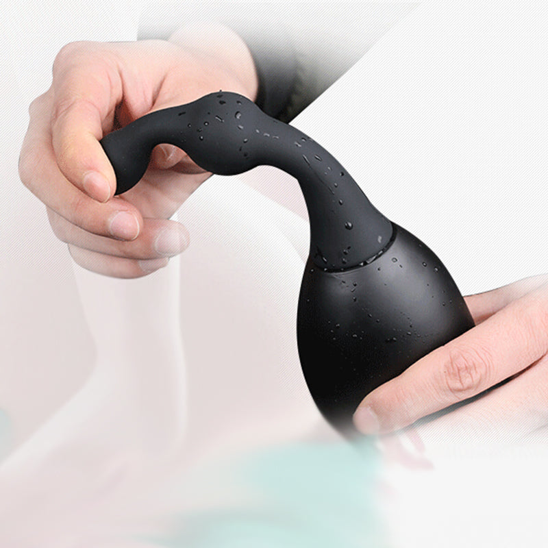 Simple Black Silicone Enema Irrigator