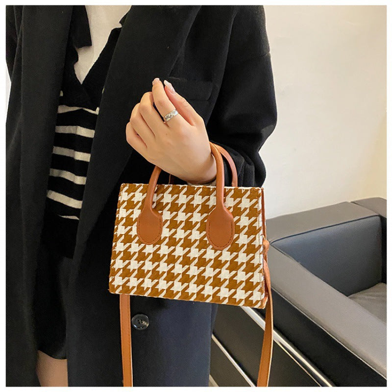Plaid Small Handbag Women's Casual Shoulder Crossbody Bag