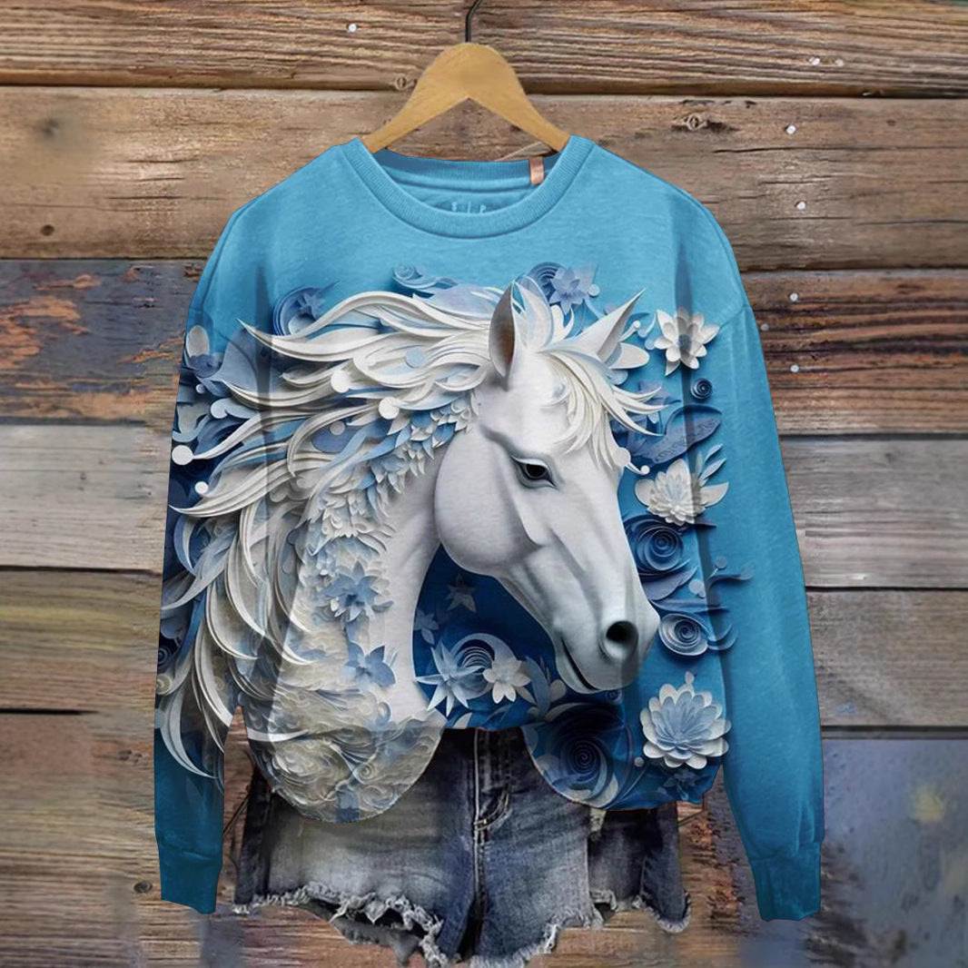 Julesweater i løst, rundt snit