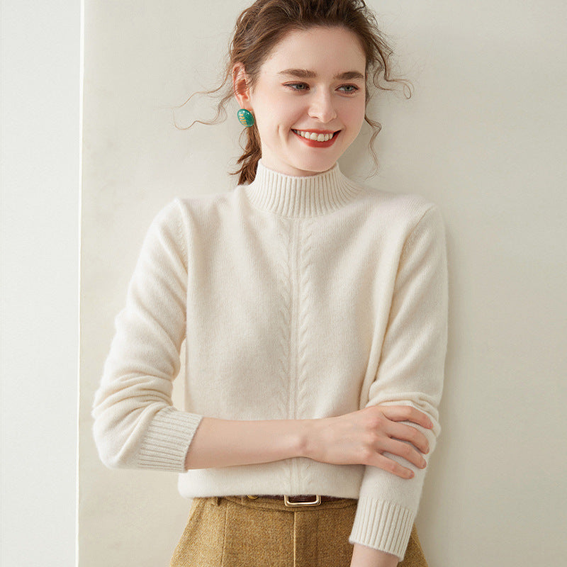 Cashmere Knitted Bottoming Shirt