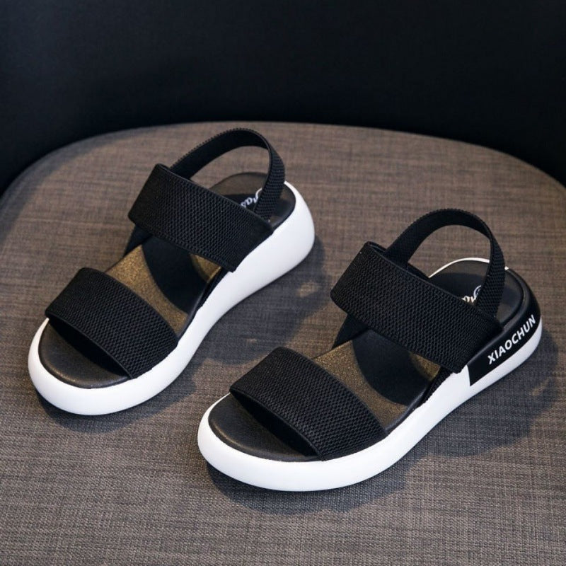 Flat Beach Shoes Fashion All-match Elastic Sports Shoes Casual Women's Shoes