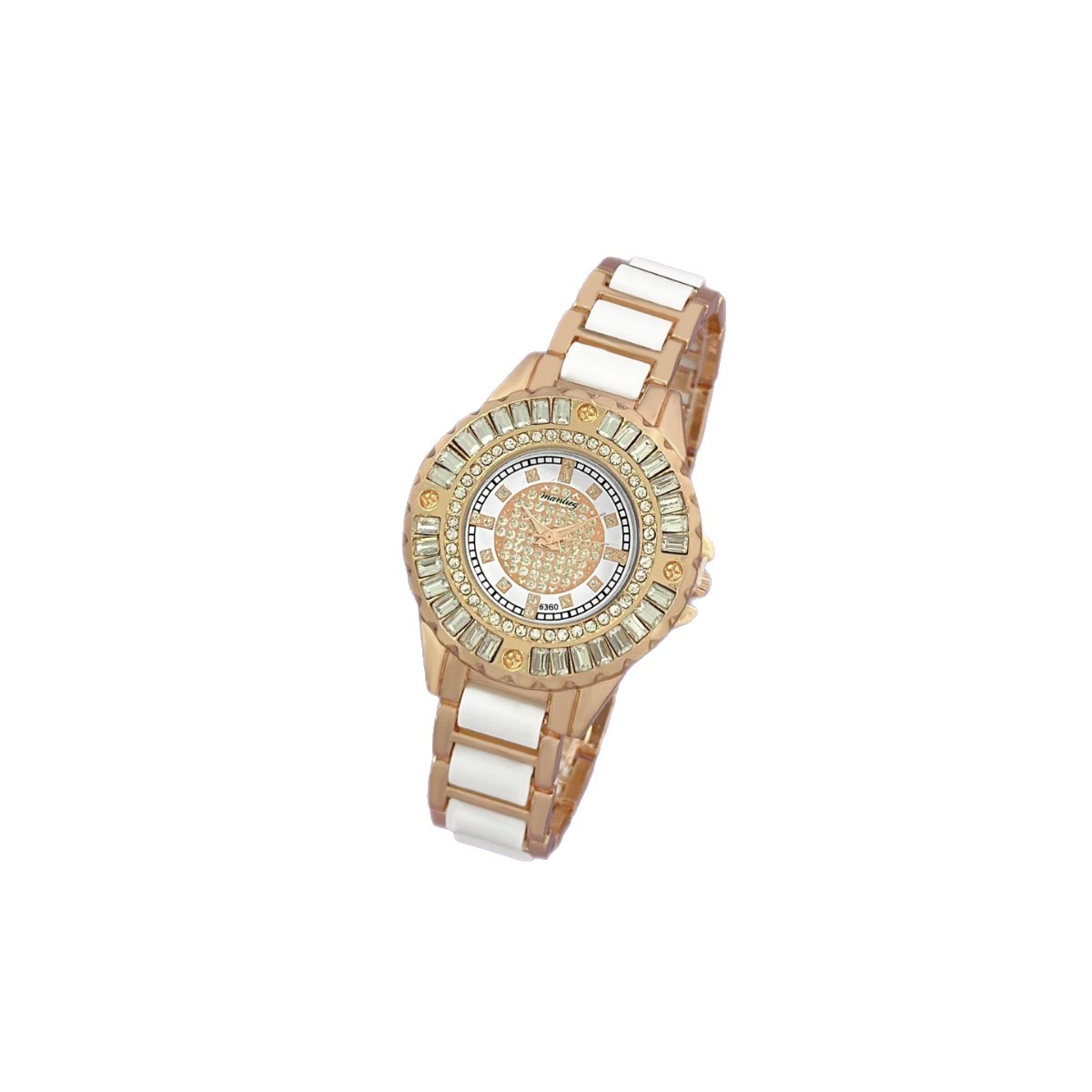 Quartz Watch With A Starry Dial And Diamond-encrusted Bezel