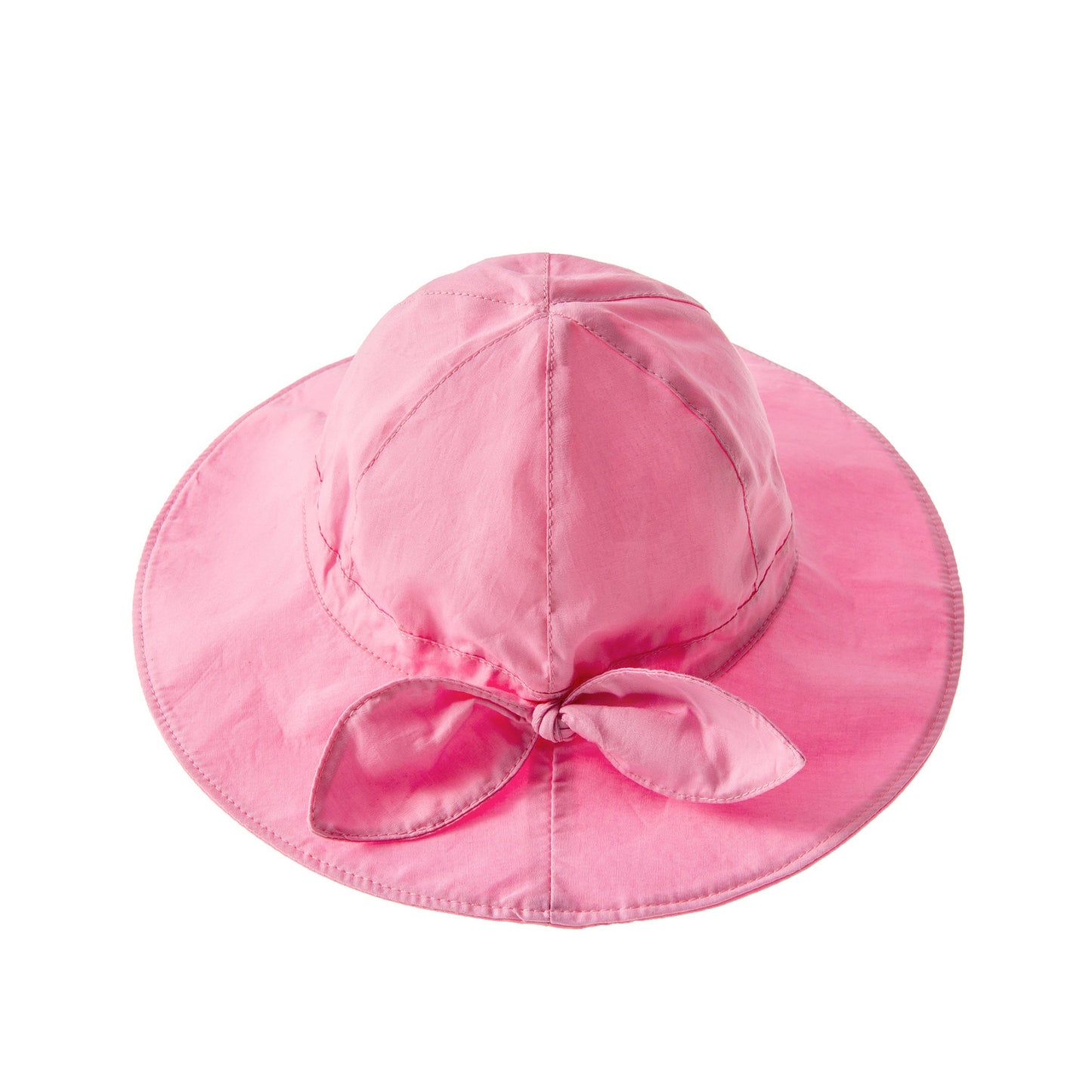 Solid Color Bow Breathable Male And Female Baby Sun Hat