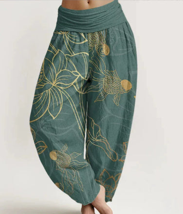 New Retro Artistic 3D Digital Harem Pants