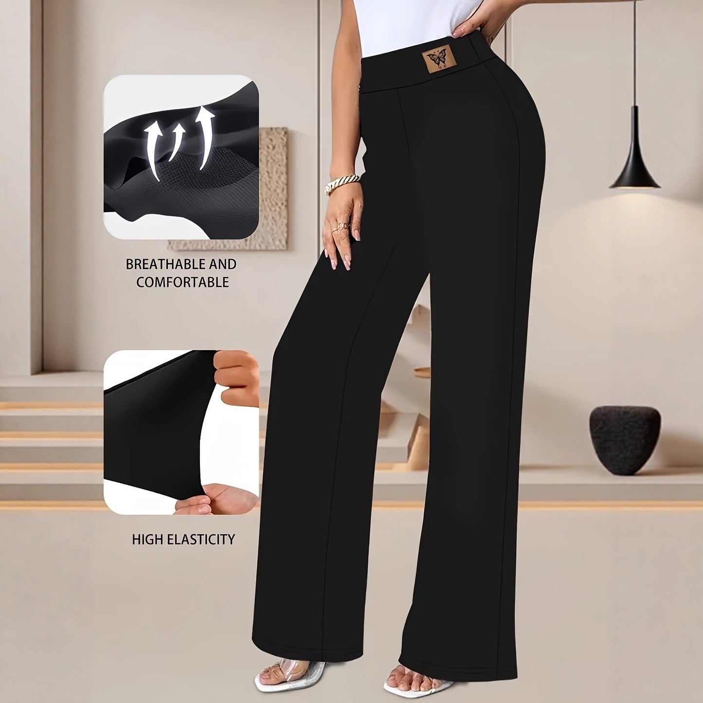 Winter High Waisted Fleece Lined Thermal Leggings