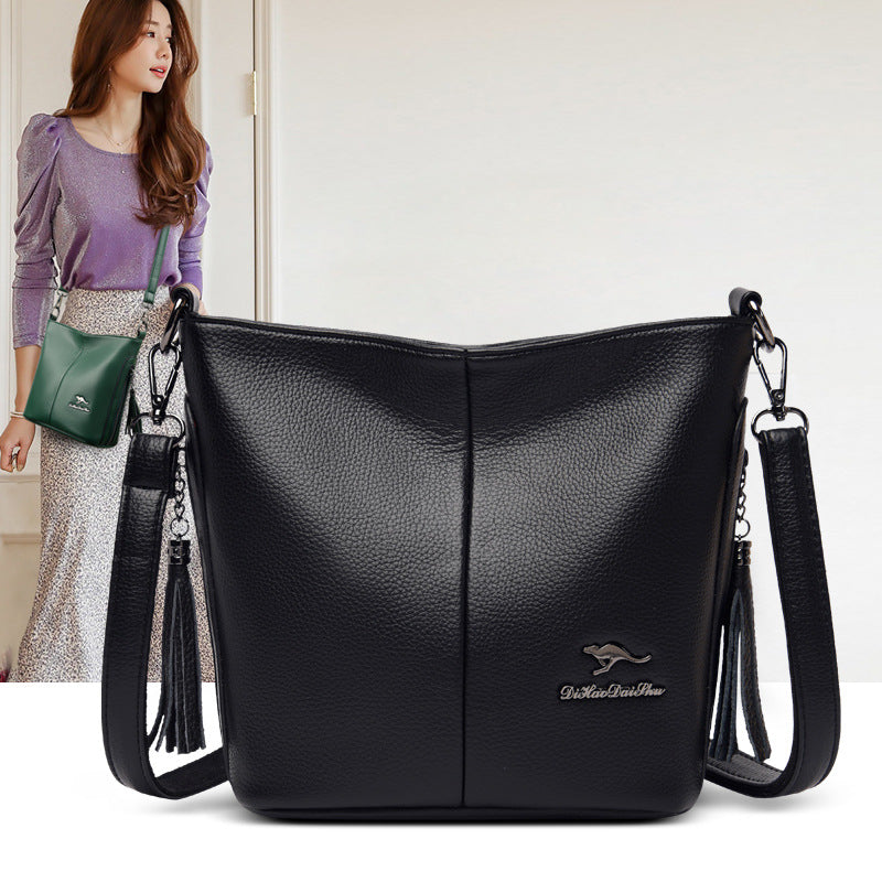 Women's Soft Leather Bag New Large Capacity
