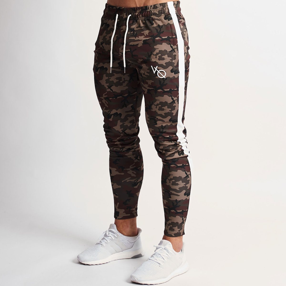Stretch Side Stripe Camouflage Workout Training Pants