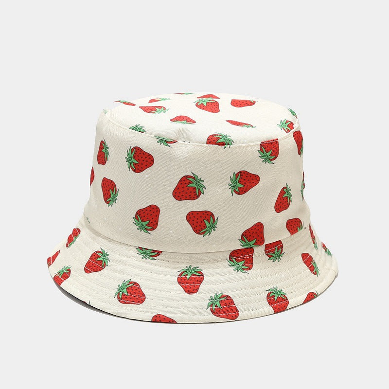 Fruit Pattern Bucket Hat Men And Women Outdoor Casual Sun Hat