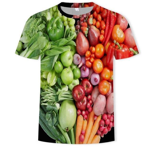 Trendy Beer 3D Digital Printing Men's Round Neck Short Sleeve T-Shirt