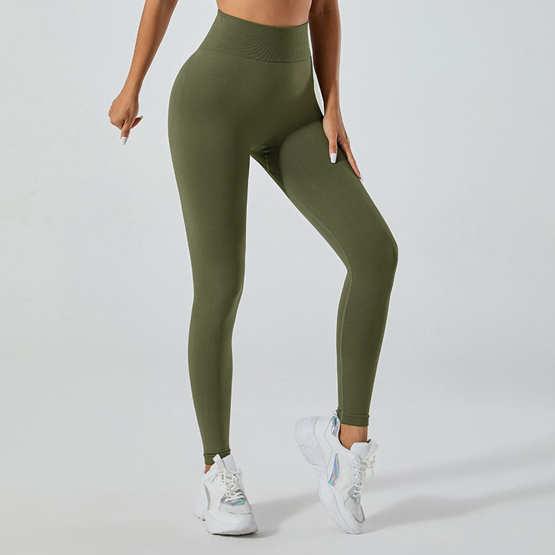 No Embarrassment Line Yoga Pants Women's High Waist Hip Lift Peach Hip Stretch Leggings