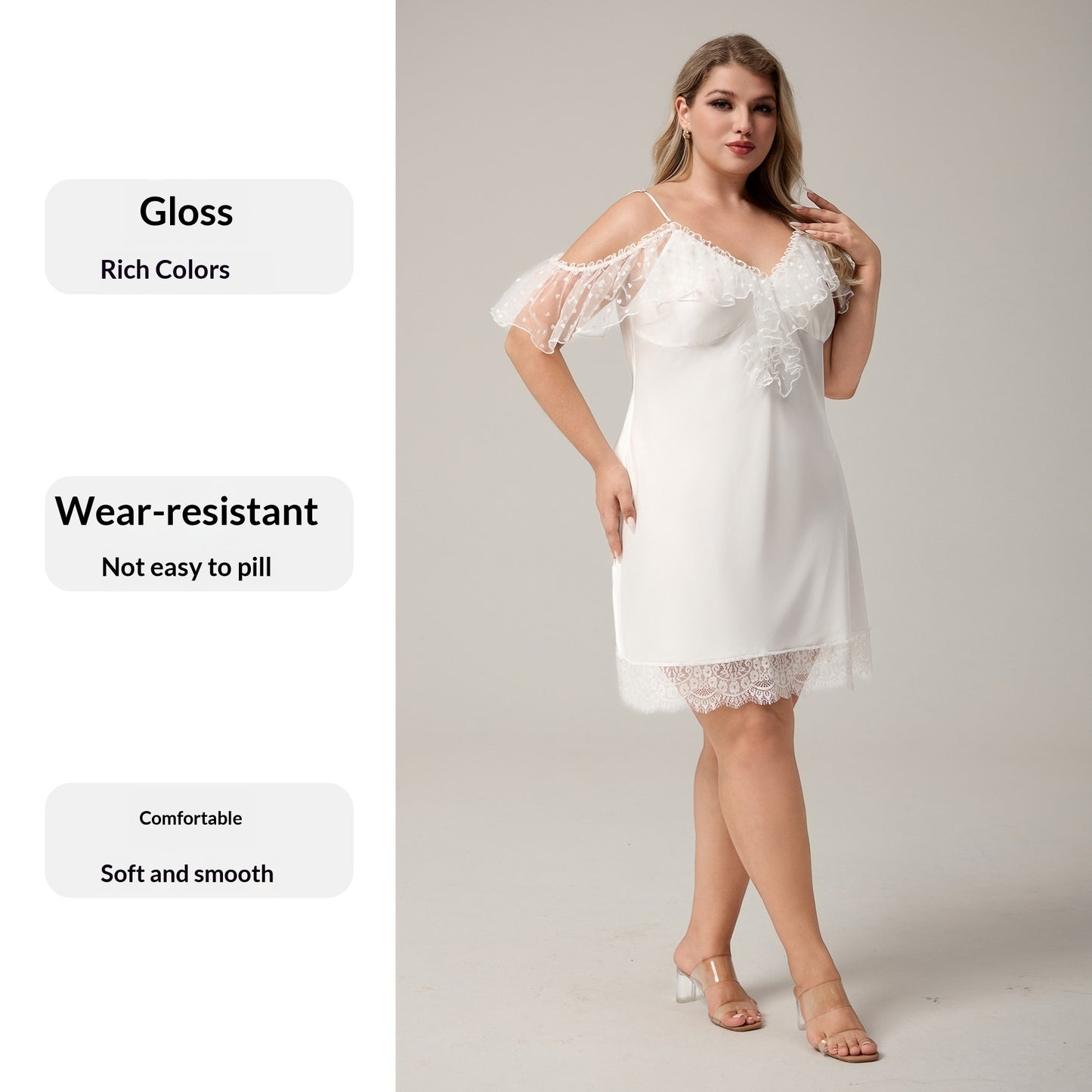 New Plus-Size Camisole Womens Nightdress