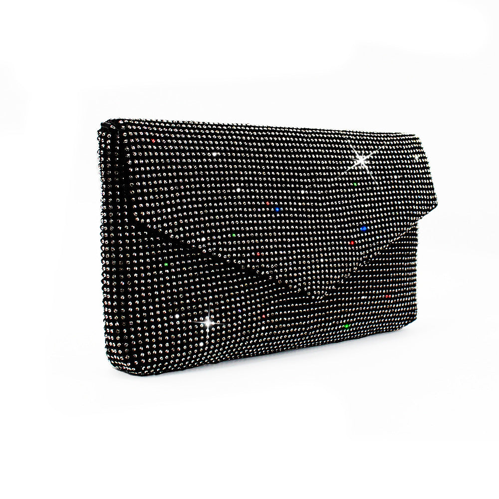 BLINGBING Rhinestone Ladies Dinner Bag Mesh Rhinestone Clutch