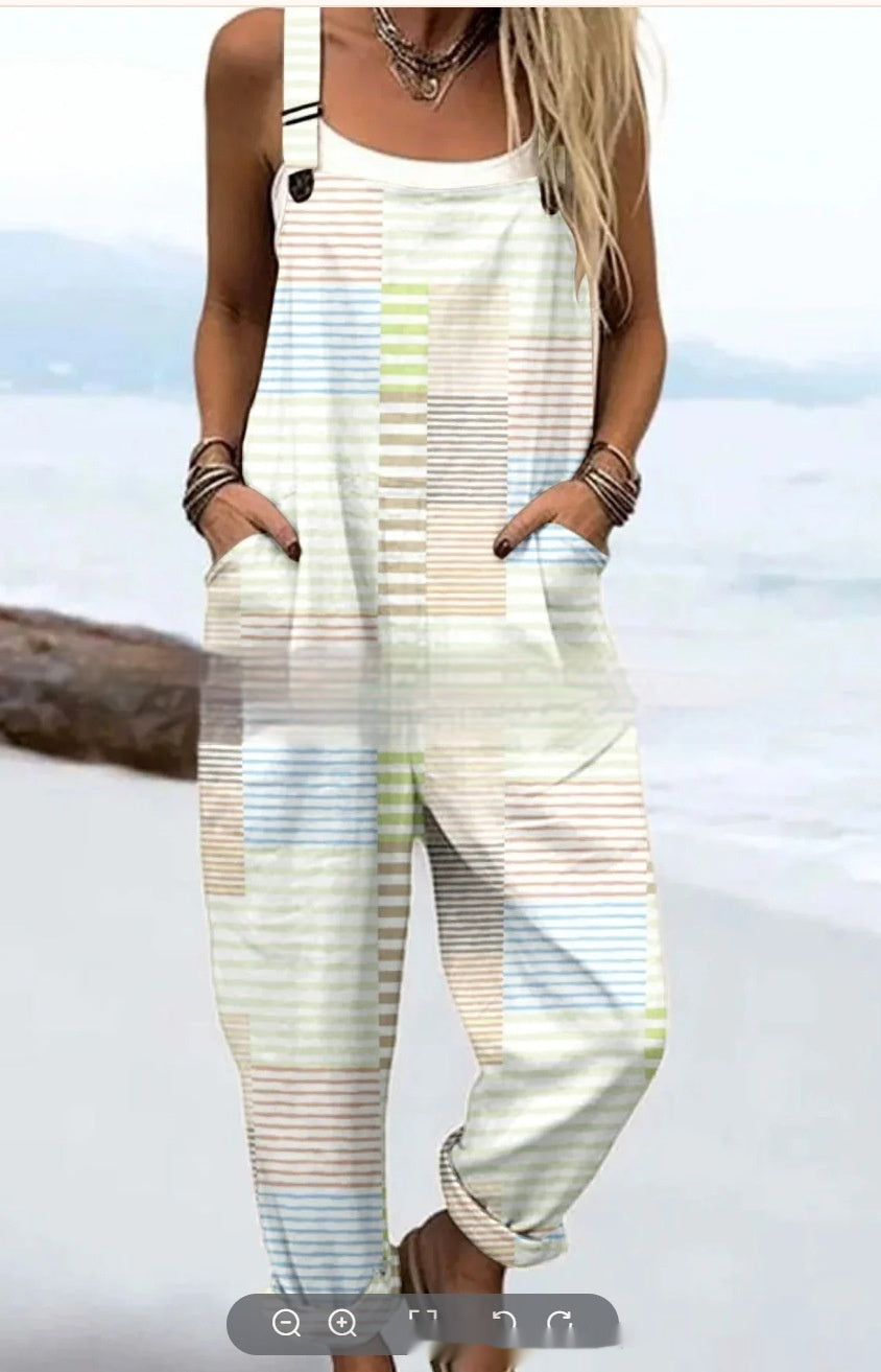 Women's Summer Digital 3D Printing Casual Suspenders