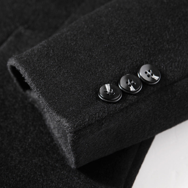 Woolen Business Leisure Wool Suit Coat Solid Color