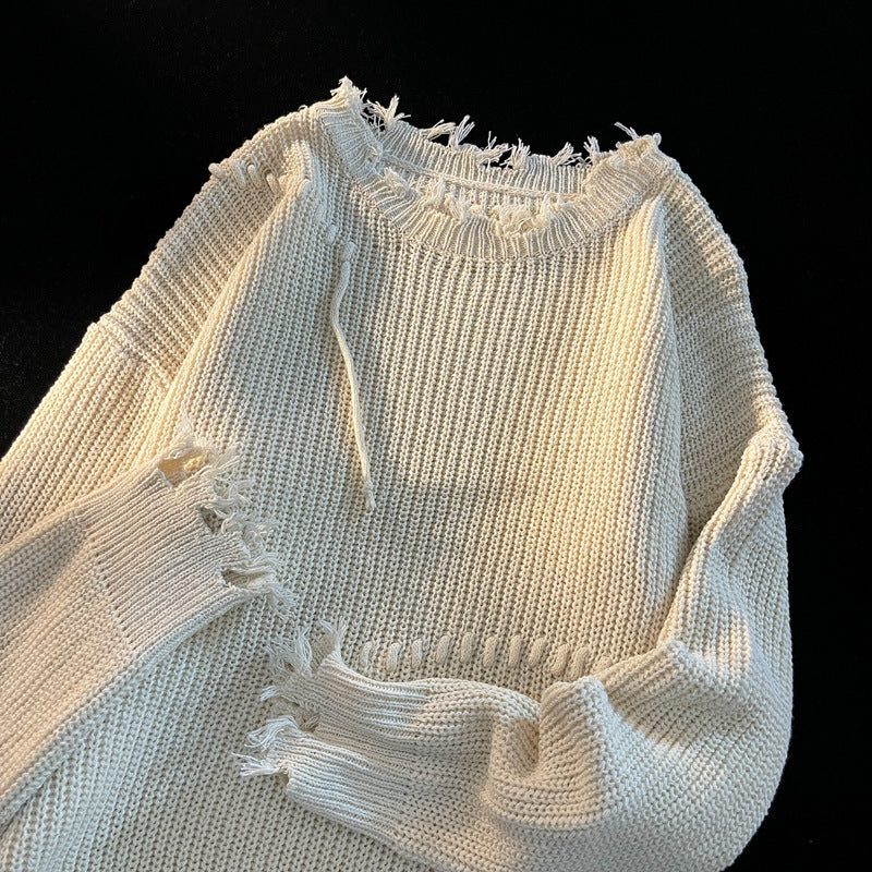Men's And Women's Round Neck Knitted Sweater