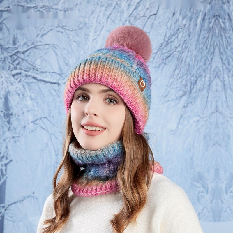 Gradient Knit Casual Women's Hat