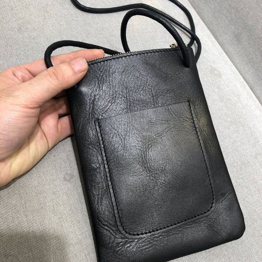 Women's Fashion Simple Head Layer Cowhide Shoulder Crossbody Bag