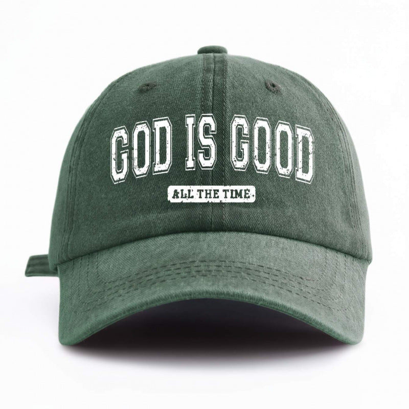 Water-washed Cotton Printed Hat With A Vintage Worn-in Look