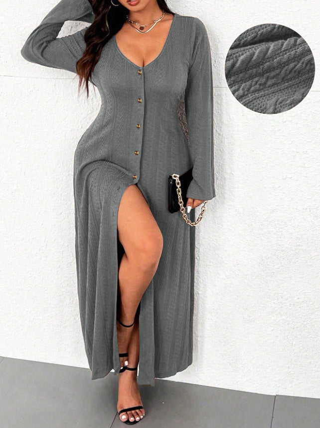 Women's Fashionable Slim-fit Versatile Long-sleeve Dress