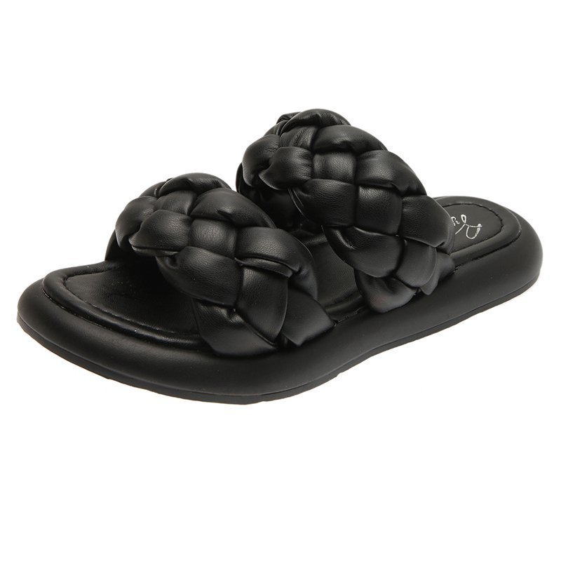 Sandals For Women To Wear In Summer New Korean Students Flat Knitting