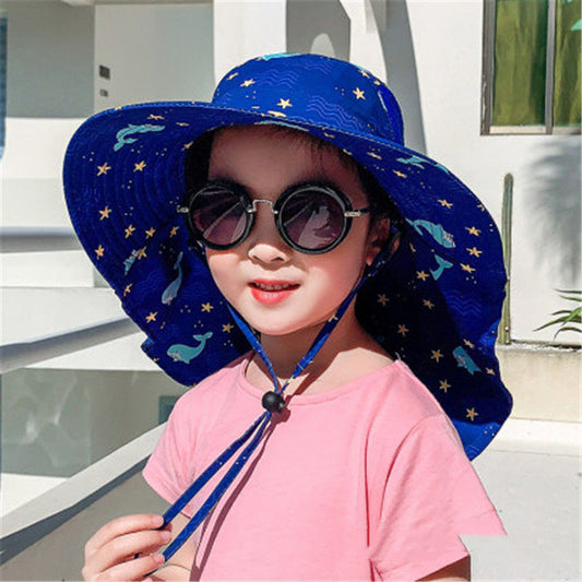 Children's Summer Big Brim Sunshade Thin Sun Hat