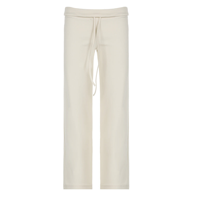 Hip Lifting Laced Pants Hot Girl Slimming Sports Casual Pants