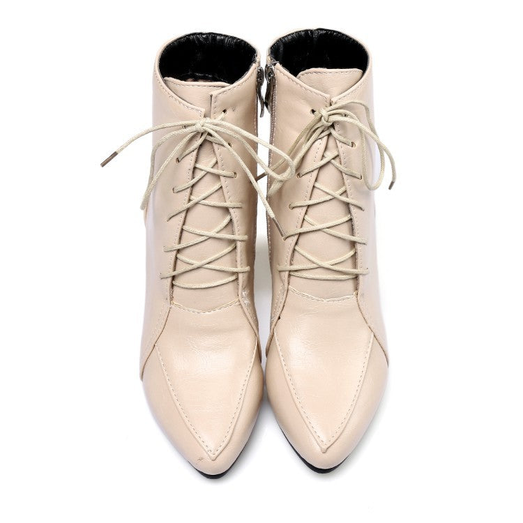 Women's Size Martin Boots With Side Zipper