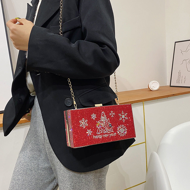 European And American Women's Chain Inclined Span Bag