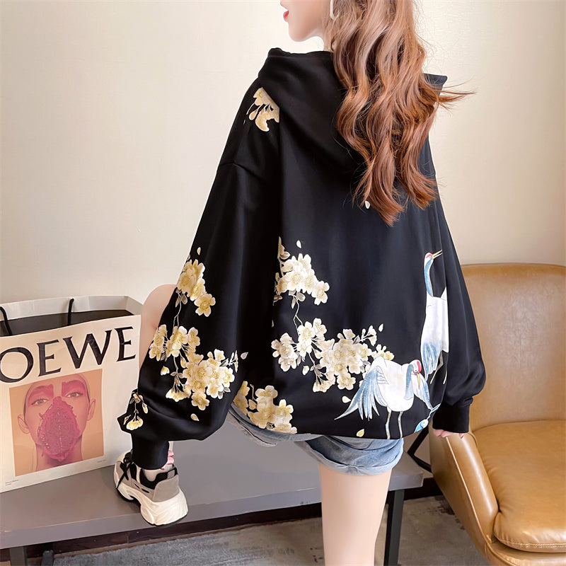 Løs koreansk oversized topjakke