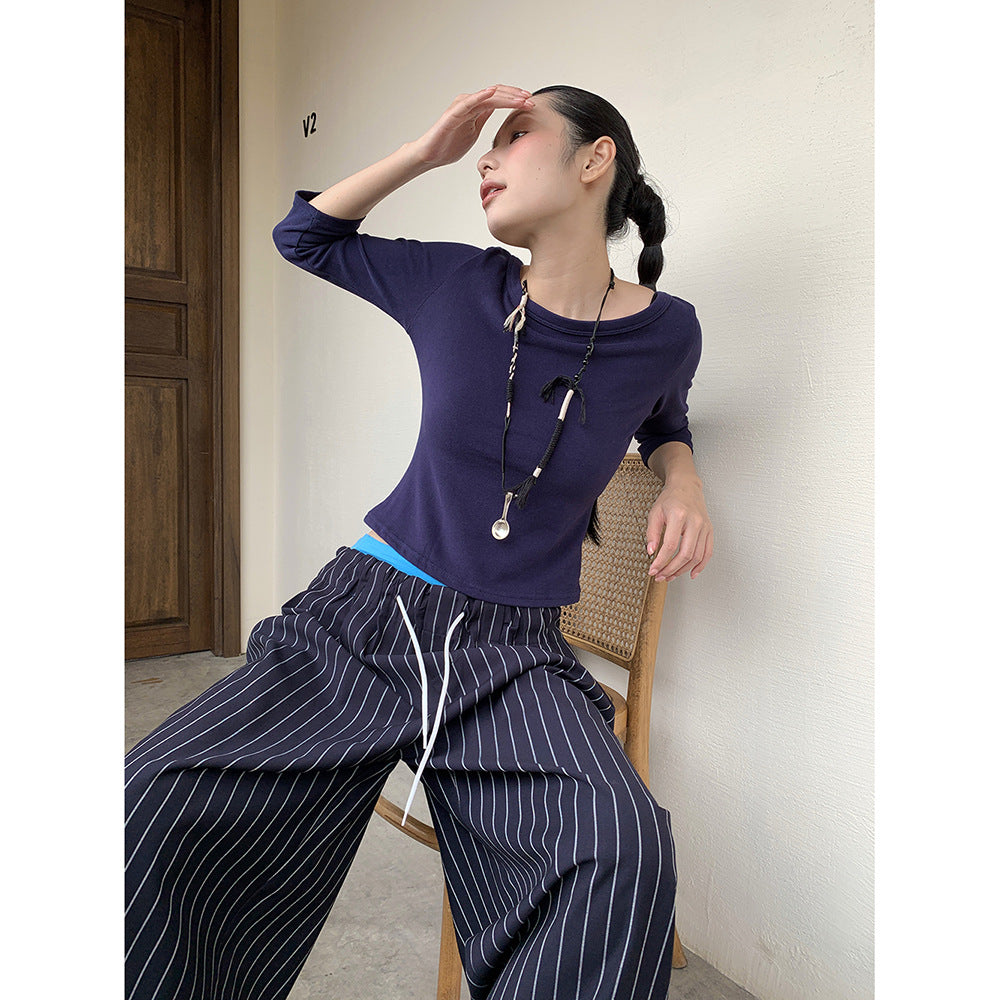Womens Relaxed Laid-back Casual Pants In An American Style