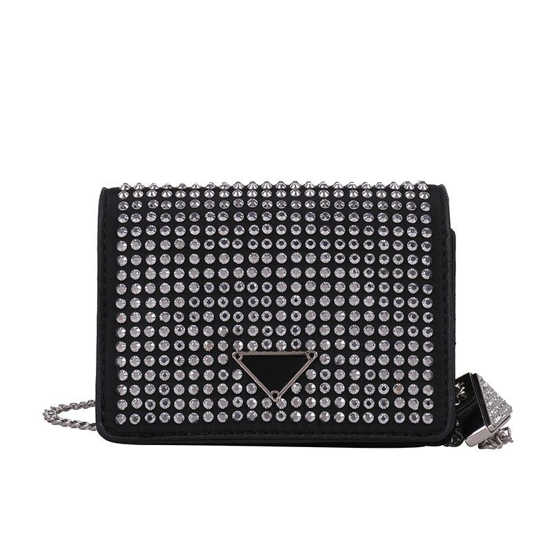 Bright Diamond Women's Fashion All-match Chain Messenger Bag