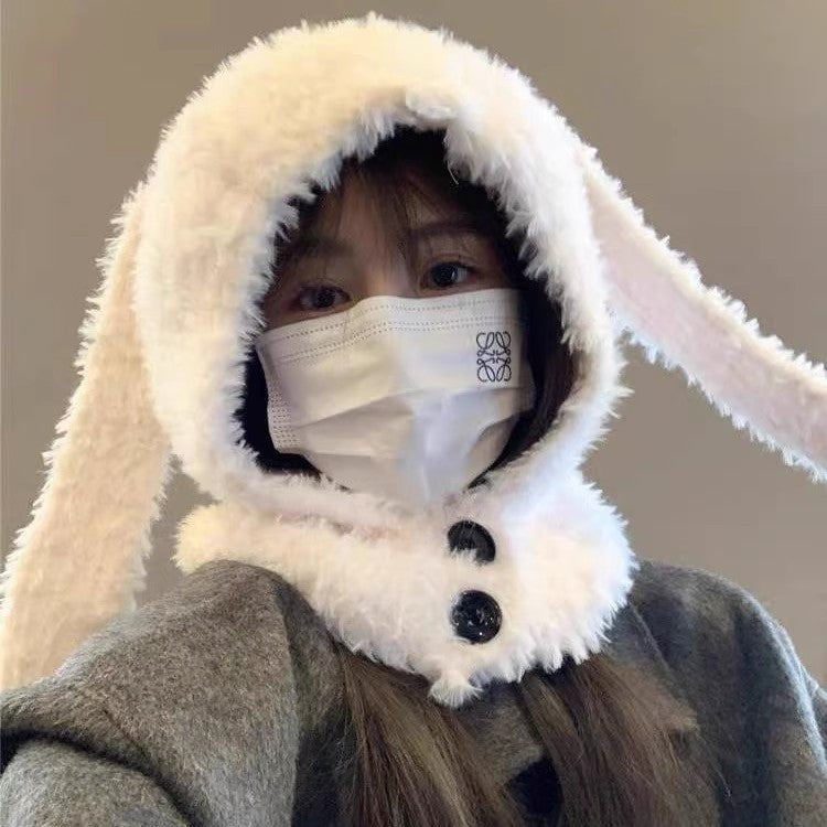 Plush Long Ears Rabbit Hat Children