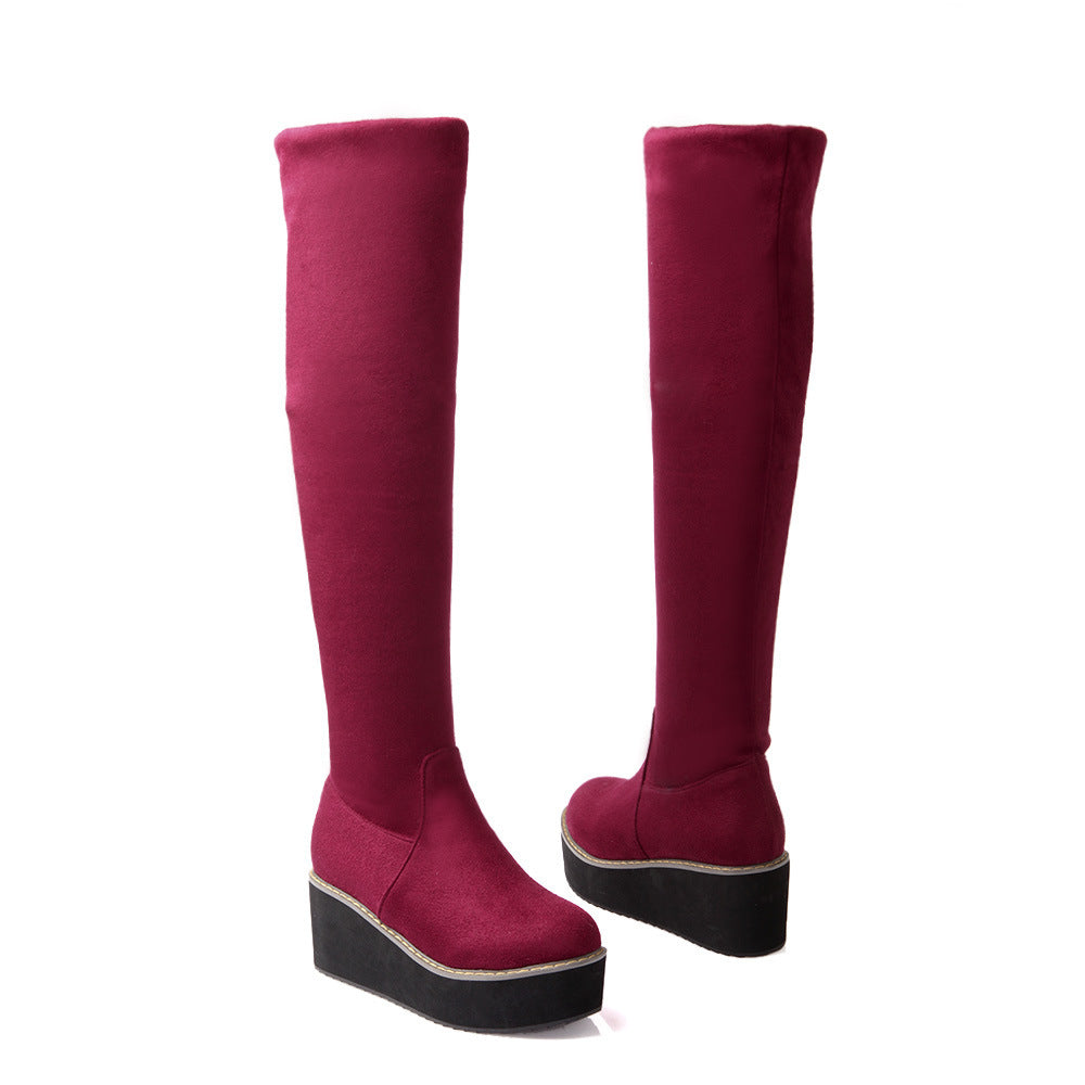 Winter Thick-soled Flat-bottom High Boots Tide