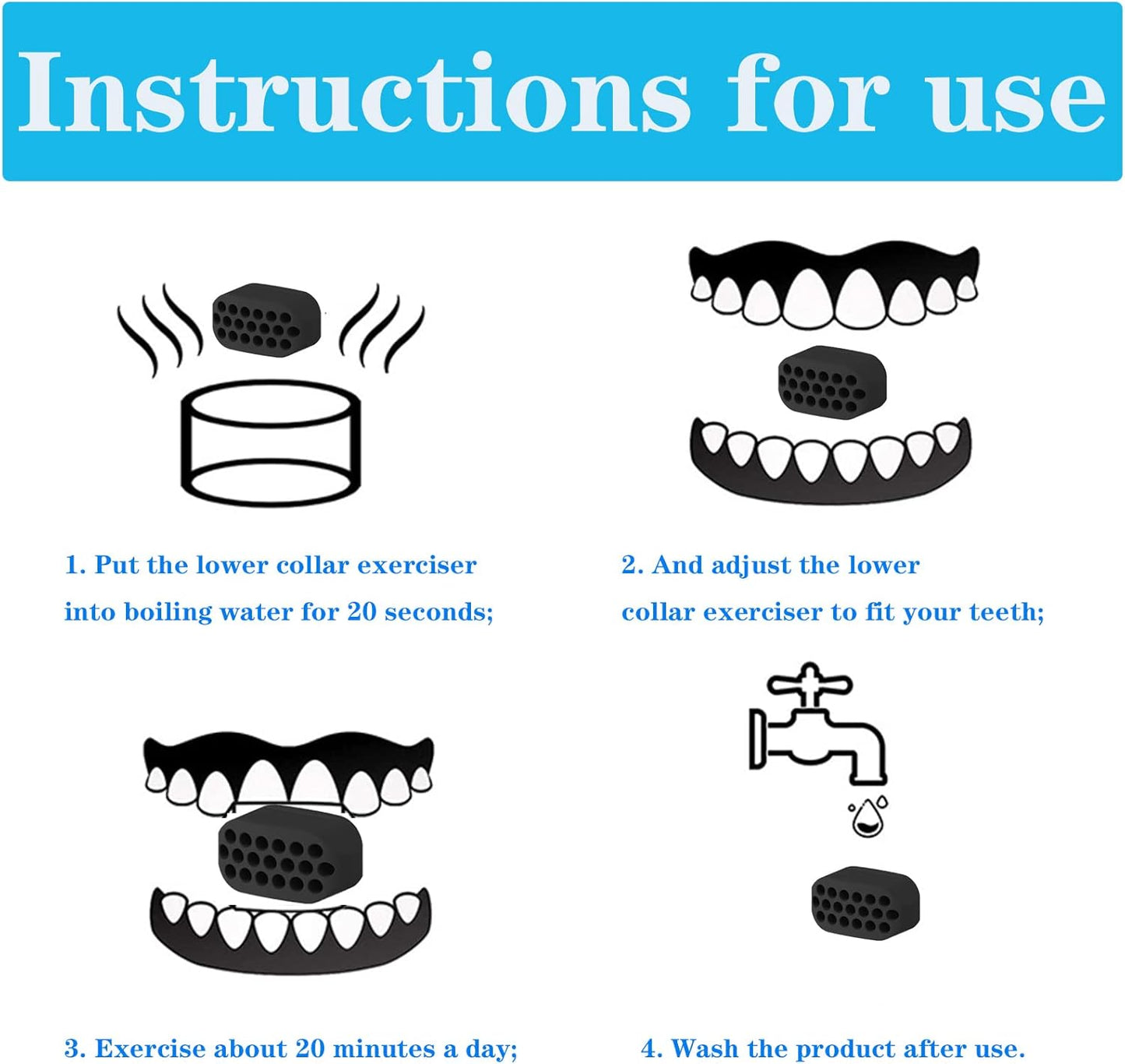 Paquete De 3 Ejercitador De Mandibula, Entrenador De Músculos De Línea De Mandíbula Para Hombres/Mujeres, Equipo De Gimnasio De Doble Barbilla