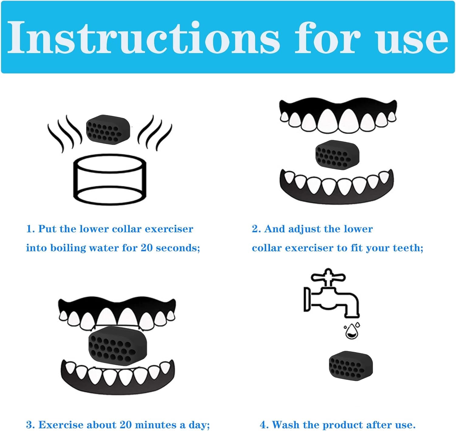 Paquete De 3 Ejercitador De Mandibula, Entrenador De Músculos De Línea De Mandíbula Para Hombres/Mujeres, Equipo De Gimnasio De Doble Barbilla