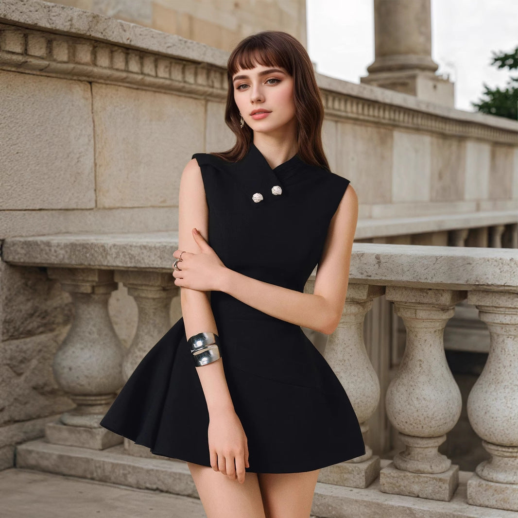 Spring Womens Sleeveless Slim Fit Mini Dress