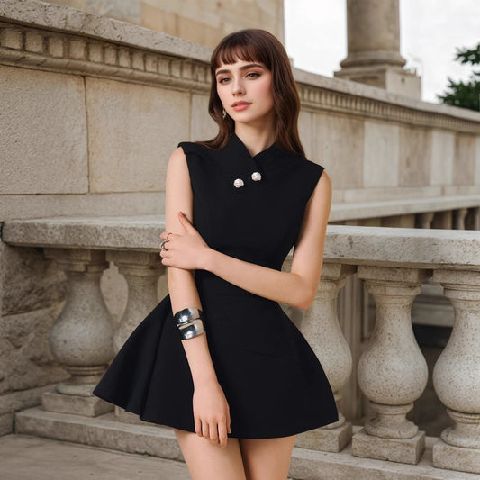 Spring Womens Sleeveless Slim Fit Mini Dress