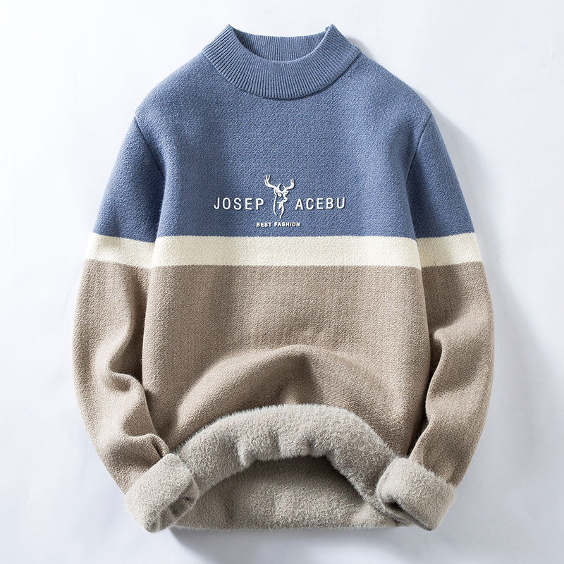 Knitted Thick Plus Velvet Warm Sweater